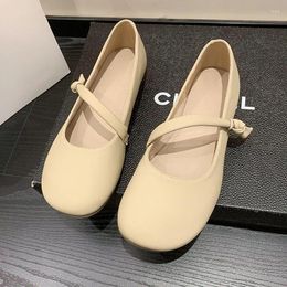 Casual Shoes Summer Women Mary Jane Soft Outdoor Dress Flat Ballet Round Toe Shallow Slip On Flats