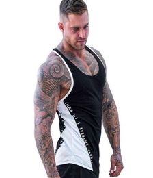 Men Bodybuilding Tank Tops Gym Workout Fitness Cotton Sleeveless shirt Running Clothes Stringer Singlet Male Summer Casual Vest 216799492