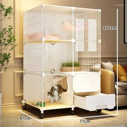 Cat Carriers Villa Super Large Free Space Pet Products Home Simple House Toilet