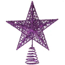 Christmas Decorations Metal Tree Top Star Halloween Topper Decoration Treetop Ornament Xmas Decor For Home Navidad Ornaments