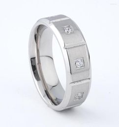 Wedding Rings Unique Designer 8mm CZ Stones Band Jewelry For Men And Women Marriage Anniversary Fashion Gift6677272