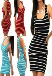 Summer Casual women TShirt Loose Short Sleeve Striped T Shirts Sexy ONeck Tee Shirt Femme Ladies Long Tops Dress5742499