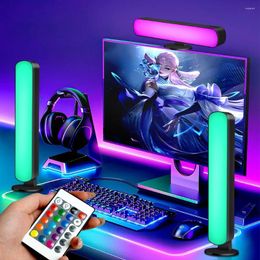 Table Lamps Music Sync LED Night Light Bars RGB Atmosphere Lamp With Remote Control For Gaming TV Bedroom Decoration Desktop