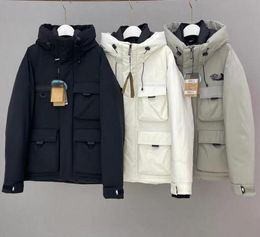 Giacca da giù per esterni Men039 Style casual Overlone giacca sportiva impermeabile con una tasca grande e una giacca giù spessa W1641008
