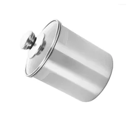 Storage Bottles 1750ml Stainless Steel Sealed Cookie Jars Thickened Coffee Beans Tank Home Kitchen Tool