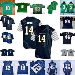 Custom Fighting Irish Football Jersey NCAA College Smith Zack Martin Jones Rick Mirer Walt Patulski Kyren Williams Chris Tyree Mayer Tremble 215k