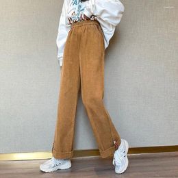 Women's Pants Vintage Oversized Corduroy Baggy Women Harajuku Y2k Brown Wide Leg Pant Streetwear Jogger High Waist Trouser Casual