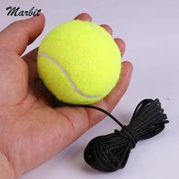 125pcs Tennis Practise Ball Training Base With Rope Tennis Training Equipment Self-Taught Rebounder Tennis Sparring Equipment 240430