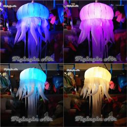 Party Decoration Lighting Inflatable Jellyfish Balloon 2m/3m Personalised Ceiling Hanging With Colour Changing LED Light