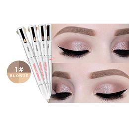 4 in 1 Beckisue Eye Brow Pencil Cosmetics Natural Long Lasting 4 Colour Rotating Paint Tattoo Eyebrow Waterproof Eyebrow Pencil2578767