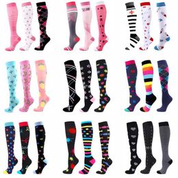 Socks Hosiery CFS compression socks Womens Kn stock 20-30mmHg Edma diabetes varicose vein compression socks Nurse compression socks Running socks Y240504