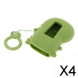 Keychains 2xFlexible Car Key Fob Cover Case Accessory Dustproof Waterproof Cute 7.7cmx5.7cm