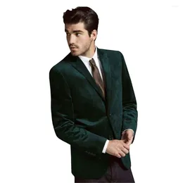 Men's Suits Velvet Blazer Slim Fit Coat Party Tuxedo