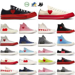 Designer high-top vintage casual shoes Come Des Garcons X 70's Espadrilles All Star Classic 70 Chucks tayors Flat sneakers Men's and women's outdoor sports casual shoes