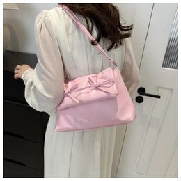 Shoulder Bags Summer Crossbody Bag For Women With Bow Pu Commuting Tote Fashion Cute Girls Purse Handbags Ladies Daily 2024