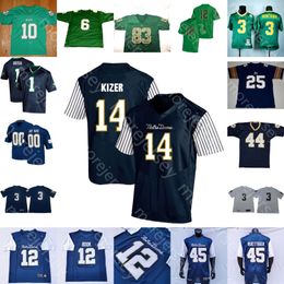 Custom Fighting Irish Football Jersey NCAA College Smith Zack Martin Jones Rick Mirer Walt Patulski Kyren Williams Chris Tyree Mayer Tremble 237o