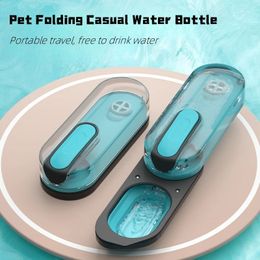 Portable Pet Water Bottle Foldable Dog Drinking Water Dispenser Outdoor Dog Walking Cup Supplies Material Pet Feeding Tools 240419