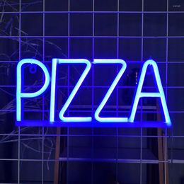 Table Lamps Neon Light Pizza Letter Sign Led Energy-saving Flicker Free Wall Art Background Lamp Decor For A Vibrant Durable