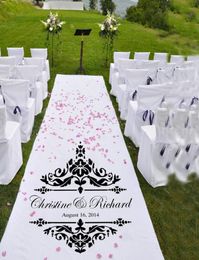 Personalized Wedding custom Wall Decals Wedding aisle Church floor Decor Wall Stickers Wedding Party Decoration Poster 737 2103084968286