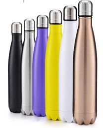 Newest 350ml 500ml Vacuum Cup Coke Mug Stainless Steel Bottles Insulation Cup Thermoses Fashion Movement Veined Water Bottles dc3043876