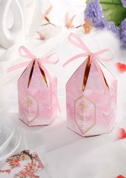 Candy Box With ribbon chocolate gift boxes souvenirs for guests wedding Favours and gifts Birthday Baby Shower Favours boxes4195176