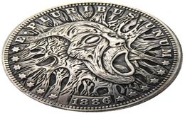 HB15 Hobo Morgan Dollar skull zombie skeleton Copy Coins Brass Craft Ornaments home decoration accessories8483445