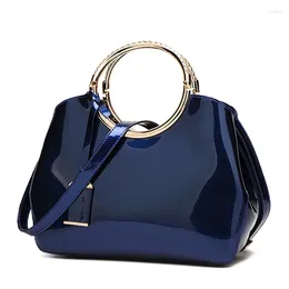 Evening Bags High Quality Patent Leather Handbag Women Bag Fashion Messenger Shoulder For 2024 Travel Casual Handbags Bolsa