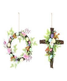 30CM Home Decoration Wreath Natural Rattan Wreath Garland DIY Crafts Decor For Home Door Grand Tree Easter Gift3114867