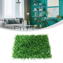 Decorative Flowers 1pcs Artificial Plant Mat 40 60cm Greenery Wall-Hedge Grass Fence Foliage Panel Garden Decoration For Family Els Outdoor