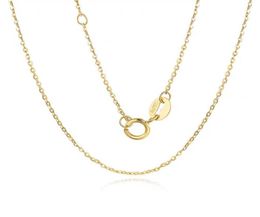 VOJEFEN AU750 Jewellery Real Gold Necklace 18k Pure Gold Necklace For Women And Men18 K Yellow Rose Chain9318536
