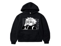 Men039s Hoodies Sweatshirts Japanese Anime Funny Killua Eyes HxH 2022 Winter Japan Style X Streetwear For Womenmen6369837