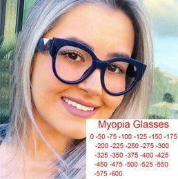 Sunglasses Oversized Myopia Glasses Women Italy Brand Designer AntiReflective Blue Light Blocking Computer Optical Degree 1 2 7578324