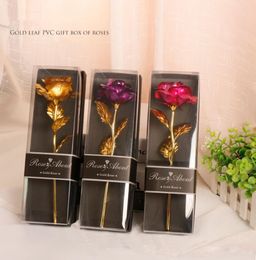 Fashion Gold Foil Plated Rose Creative Gifts Lasts Forever Rose for Lover039s Wedding Valentine039s Day Gifts Home Decoratio4529422