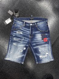 DSQ PHANTOM TURTLE Jeans Men Jean Mens Luxury Designer Skinny Ripped Cool Guy Causal Hole Denim Fashion Brand Fit Jeans Man Washed Pants 20458