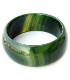 Pure Natural Green Agate Bracelet In BrazilJewelry Gift Jade Bangle For Women9794603