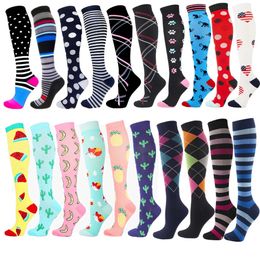 Socks Hosiery Compression Socks Unisex Kn Stockings Outdoor Running 30 MmHg For Pregnant Edema Varicose Veins Anti Fatigue Pain Relief Socks Y240504