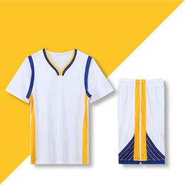 Basketball-Trikot-Hundeträger Guangban Yongs kurz Ärmeln gefälschte zweiteilige Anzug für Männer und Frauen Freizeit-Trikot-Team Uniform mit Taschen auf beiden Seiten S-5xl