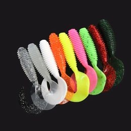 10pcsLot Soft Lures Silicone Bait 50mm 12g Goods For Fishing Sea Pva Swimbait Wobblers Artificial Tackle 240430