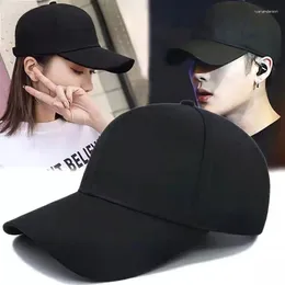 Wide Brim Hats Unisex Black Baseball Cap Plain Curved Sun Visor Hat Casual Snapback For Women Men Adjustable Leisure Caps Casquette