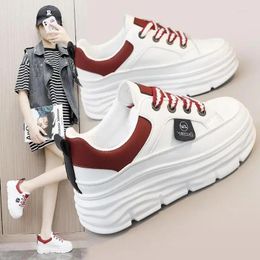 Casual Shoes Women's Sneakers Spring And Autumn Flat Platform 2024 Summer Single Student Black Star Sports White