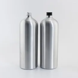 Storage Bottles 8Pcs 1L Big Size Empty Aluminum With Screw Cap Liquid Soap Metal Essential Oil Bottle Cosmetics Container 1000ml