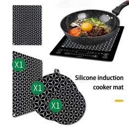 Table Mats Stove Top Cover Easy To Clean Induction Silicone Mat Waterproof Reusable Cooktop Kitchen Accessories