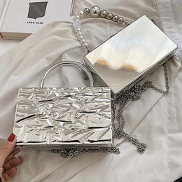 Fashion Acrylic Clutch Handbag Square Hard PC Women Daily Messenger Purse Handle Evening Party Elegant Box Bag Lady Chain Wallet 240429