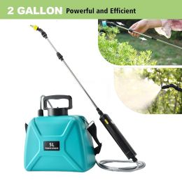 Decorations 5L 2400mAh Agricultural electric spray garden automatic atomizer spray USB rechargeable garden irrigation tool garden sprayer