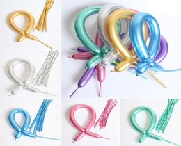 1030pc Strip Metal balloons for ing Animals Flowers Long Magic Metal Wedding Birthday Chrome Balloons for Children039s Pa5747134