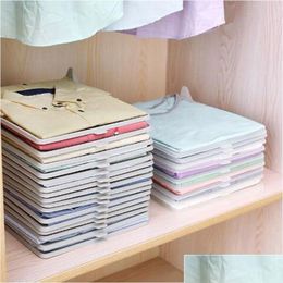 Storage Boxes Bins Clothes Organizer T Shirts Folding Board Office Desk File Cabinet Suitcase Shelf Dividers System Closet Der Organ D Otz5J