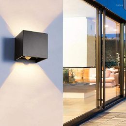 Wall Lamp Light With Human Body Motion Sensing IP65 Waterproof Outdoor&Indoor Garden Fixture Aluminum AC90-260V