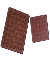 30 48 Hole Silicone Baking Pad Mould Oven Macaron Nonstick Mat Pan Pastry Cake Toolsa204168548