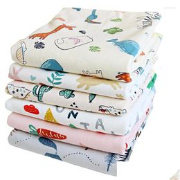 Blankets Swaddling Cotton Baby Pad Waterproof Supplies Mti Size Aunt Washable Breathable Impermeable Urinary Bed Sheets Drop Delivery Dhznt