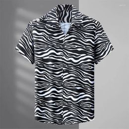 Men's Casual Shirts Arrival Fashion Suepr Large Summer Short Sleeved Digital Printed Cuban Collar Shirt Plus Size L-4XL5XL6XL 7XL 8XL 10XL